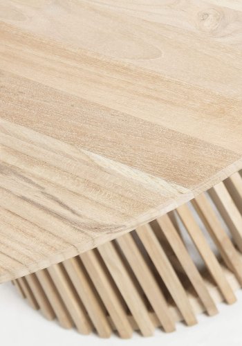 KAVE HOME Irune spisebord - naturlig teak, rundt (120) 