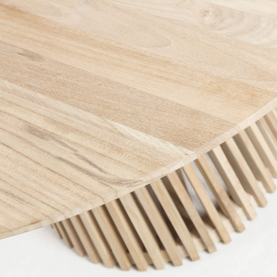 KAVE HOME Irune spisebord - naturlig teak, rundt (120) 