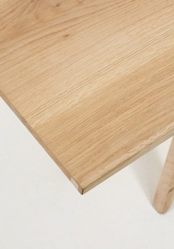 KAVE HOME Armande spisebord, rektangulrt - hvitkalket eikefiner (200x100)