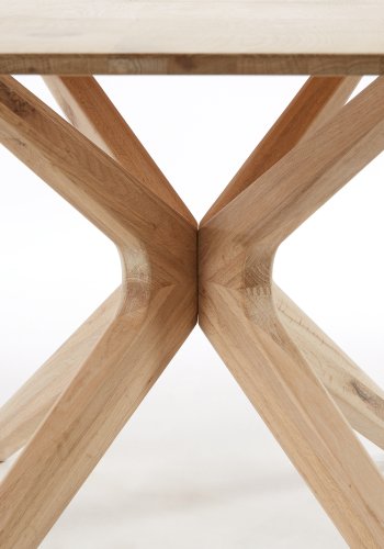 KAVE HOME Armande spisebord, rektangulrt - hvitkalket eikefiner (200x100)