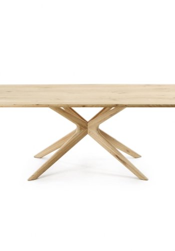 KAVE HOME Armande spisebord, rektangulrt - hvitkalket eikefiner (200x100)