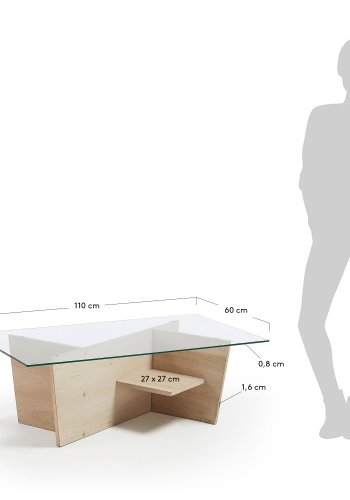 KAVE HOME Balwind salongbord 110 x 60 cm