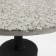 KAVE HOME rund Melano sidebord - gr terrazzo og metal (55)
