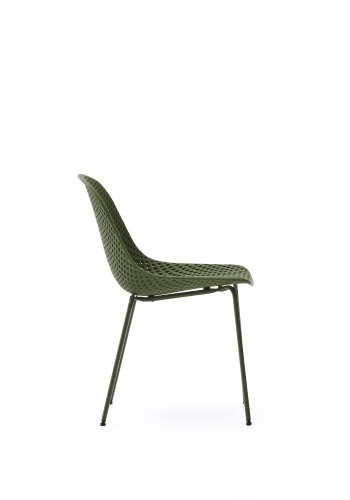 KAVE HOME Quinby utestol med grnne stlben