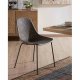 KAVE HOME Quinby spisestol - grafittgr plast og metall