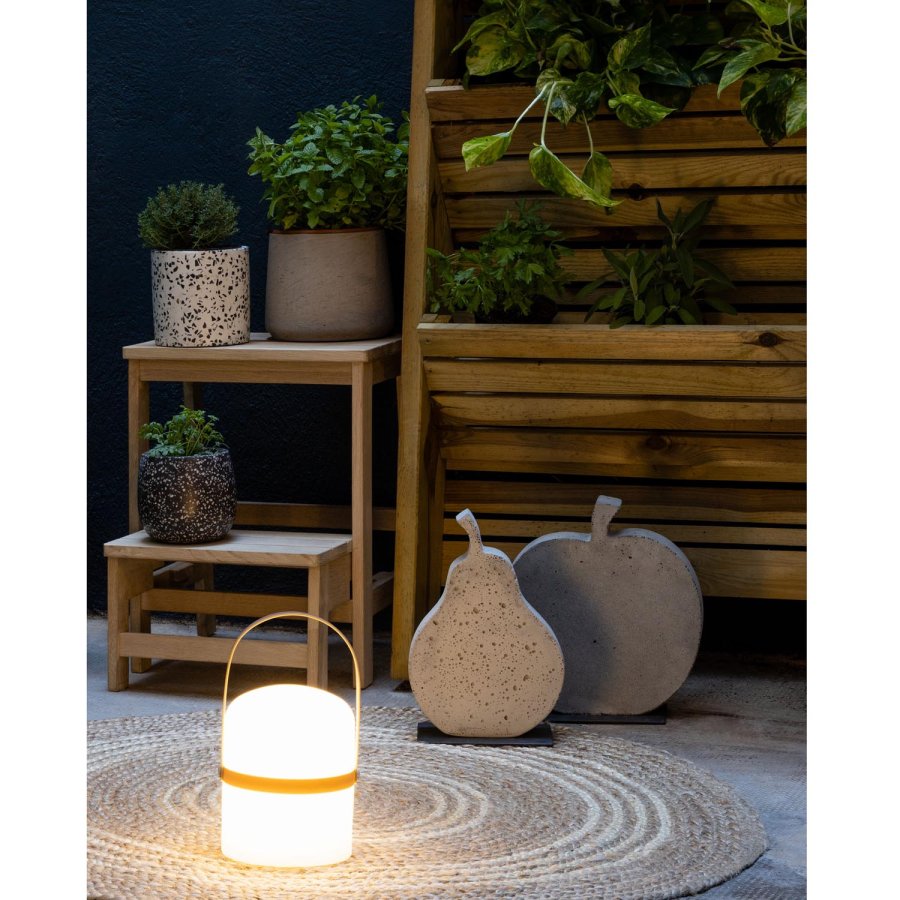 KAVE HOME rektangulr Nell fotskammel med trinn - naturlig bjrketre