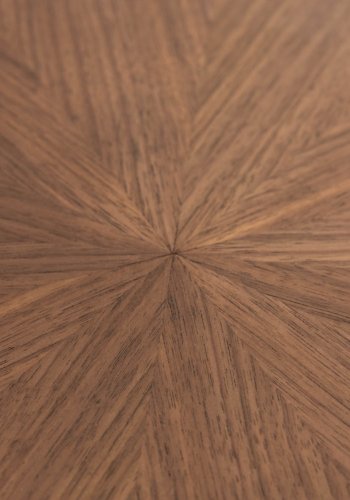 KAVE HOME Naanim spisebord, ovalt - valnttfiner og svart gummitre (180x110)