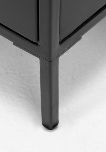 KAVE HOME Shantay nattbord, m. 2 skuffer - svart stl (40x50)