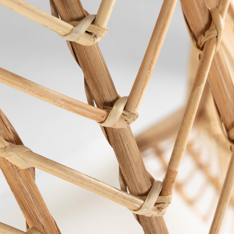 KAVE HOME Ekaterina hengestol, med stoffpute - naturlig rotting