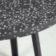 KAVE HOME Tella hagebord - sort terrazzo og stl (75)