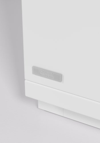 KAVE HOME Abilen TV-bord, m. 2 drer, 2 skuffer og 3 hyller - hvit MDF og naturlig eikefiner (200x36)