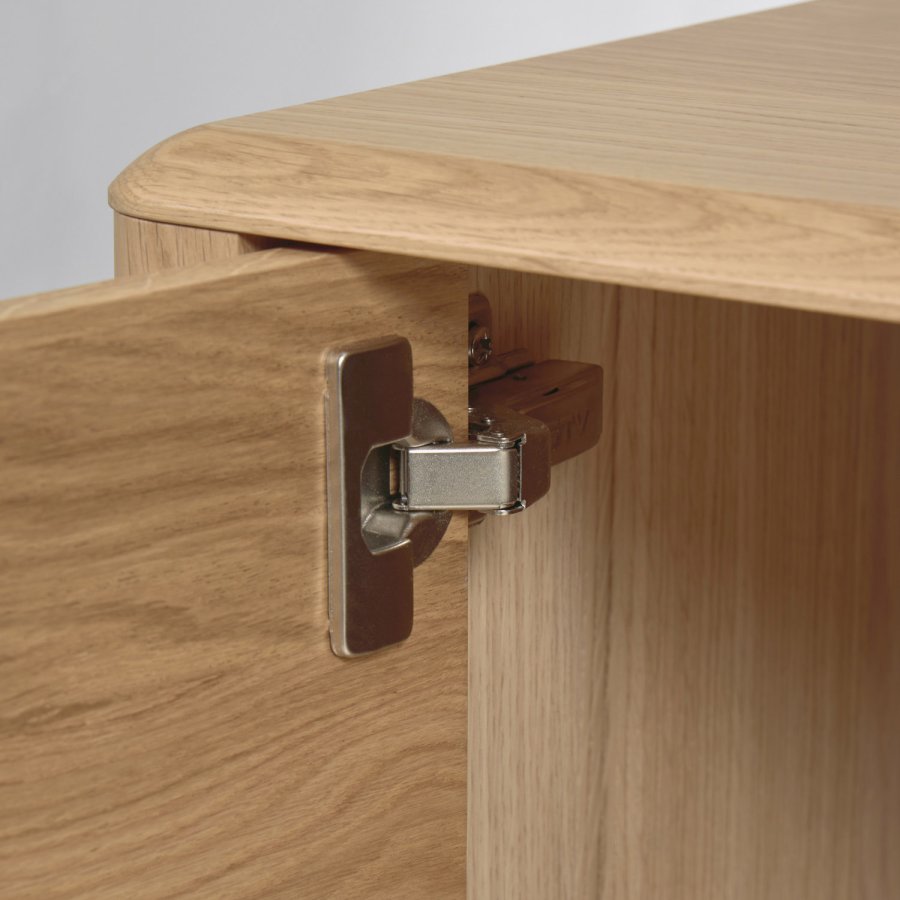 KAVE HOME Lenon skjenk m. 3 drer og 3 skuffer - naturlig eik (200x45)