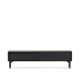 KAVE HOME Lenon TV-skap, 2 drer i heltre og svart eikefiner 200x57 cm FSC Mix Credit