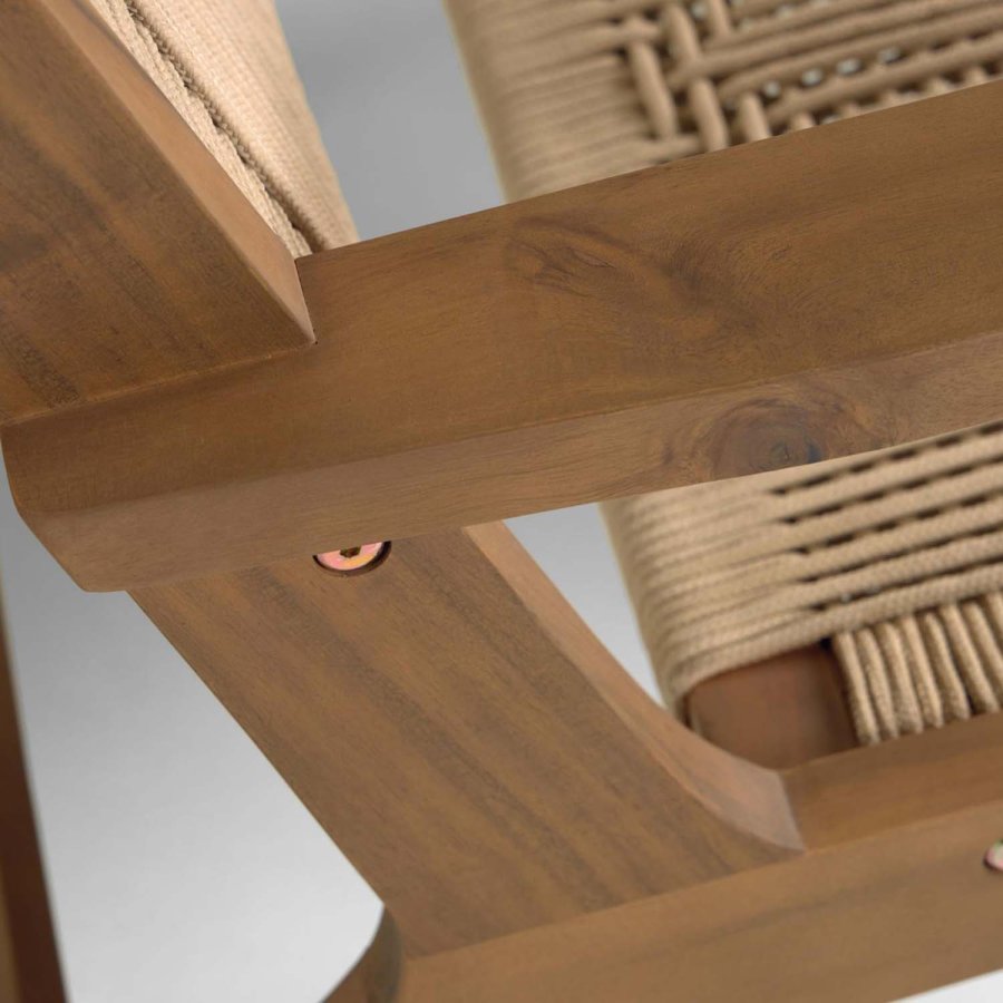 KAVE HOME Geralda lenestol - mrkt akasietre 