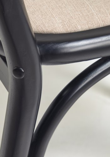 KAVE HOME Doriane spisebordstol - rotting, stoff og sort almetre