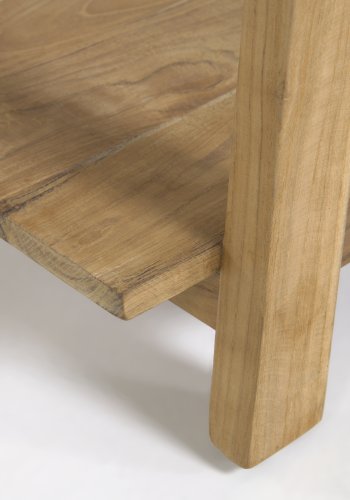 KAVE HOME Safara solid resirkulert teak fotskammel 50 x 32 cm