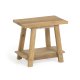 KAVE HOME Safara solid resirkulert teak fotskammel 50 x 32 cm