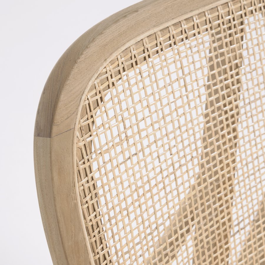 KAVE HOME Nadra lenestol - naturlig rotting og teak