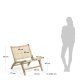 KAVE HOME Beida lenestol lenestol - naturlig rotting og teak