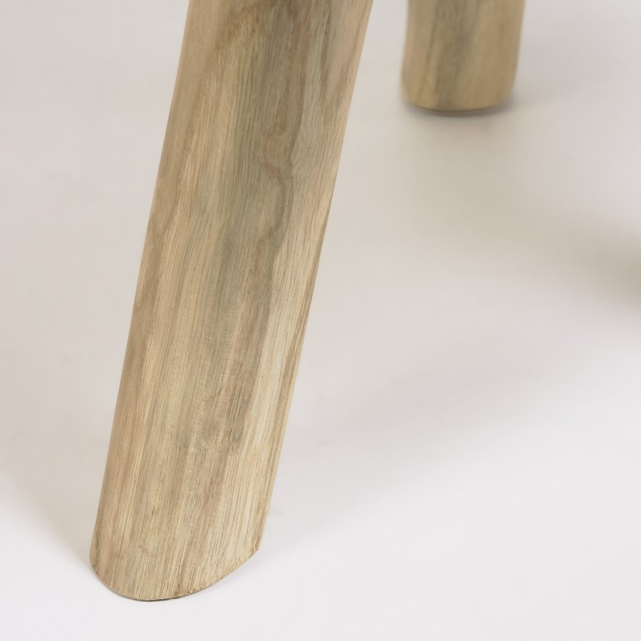 KAVE HOME Glenda rundt salongbord i solid teak,  55 cm