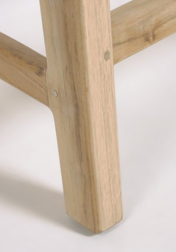 KAVE HOME Beida benk, rektangulr - naturlig rotting og teak (120x40)