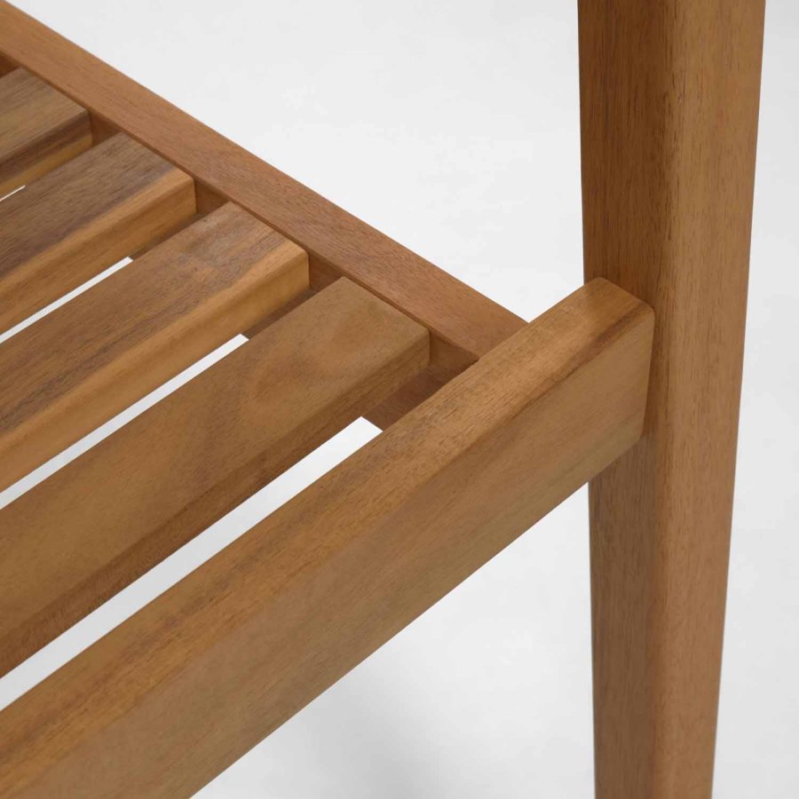 KAVE HOME Hanzel hagestol, med armlener - naturlig akasietre