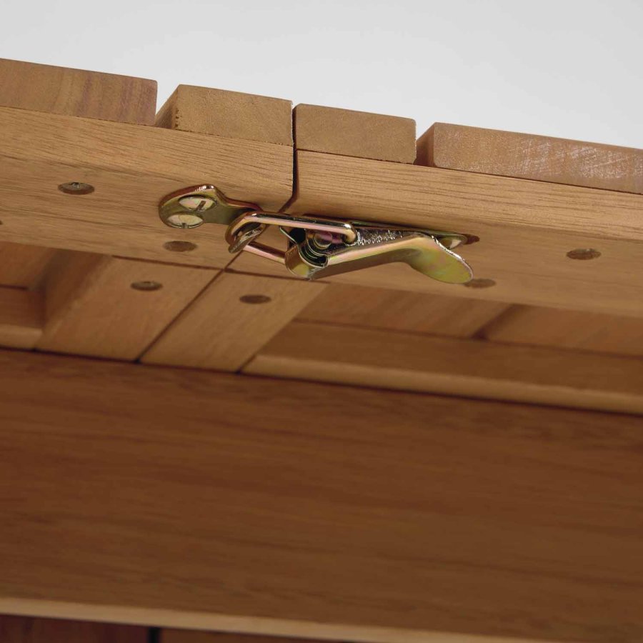 KAVE HOME Hanzel hagebord, med uttrekk - naturlig eukalyptustre (183(240)x100)