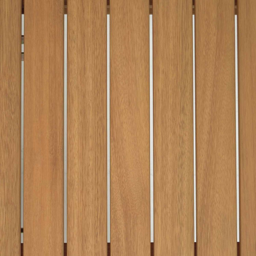 KAVE HOME Hanzel hagebord, med uttrekk - naturlig eukalyptustre (183(240)x100)