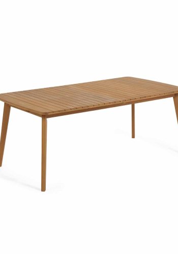 KAVE HOME Hanzel hagebord, med uttrekk - naturlig eukalyptustre (183(240)x100)