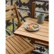 KAVE HOME Amarillis sammenleggbar bord for hagen - naturlig akasietre (40x42)