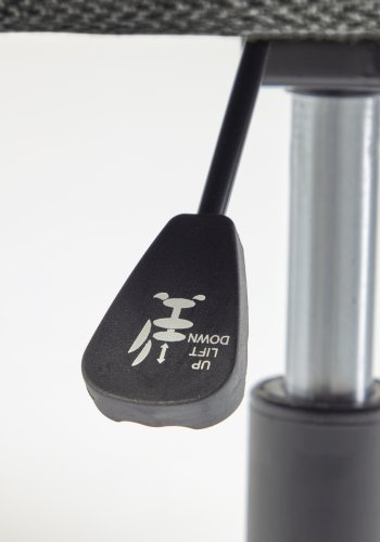 KAVE HOME Madina kontorstol, med armlener - lys gr stoff og polypropylen