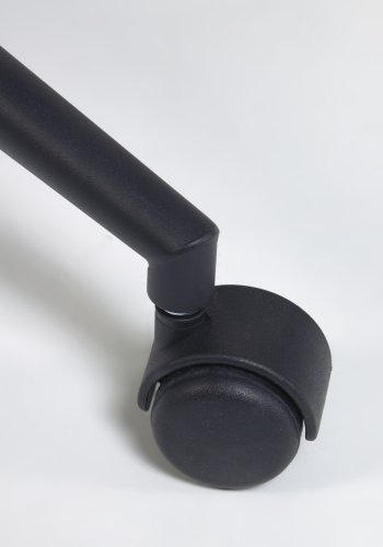 KAVE HOME Madina kontorstol, med armlener - lys gr stoff og polypropylen