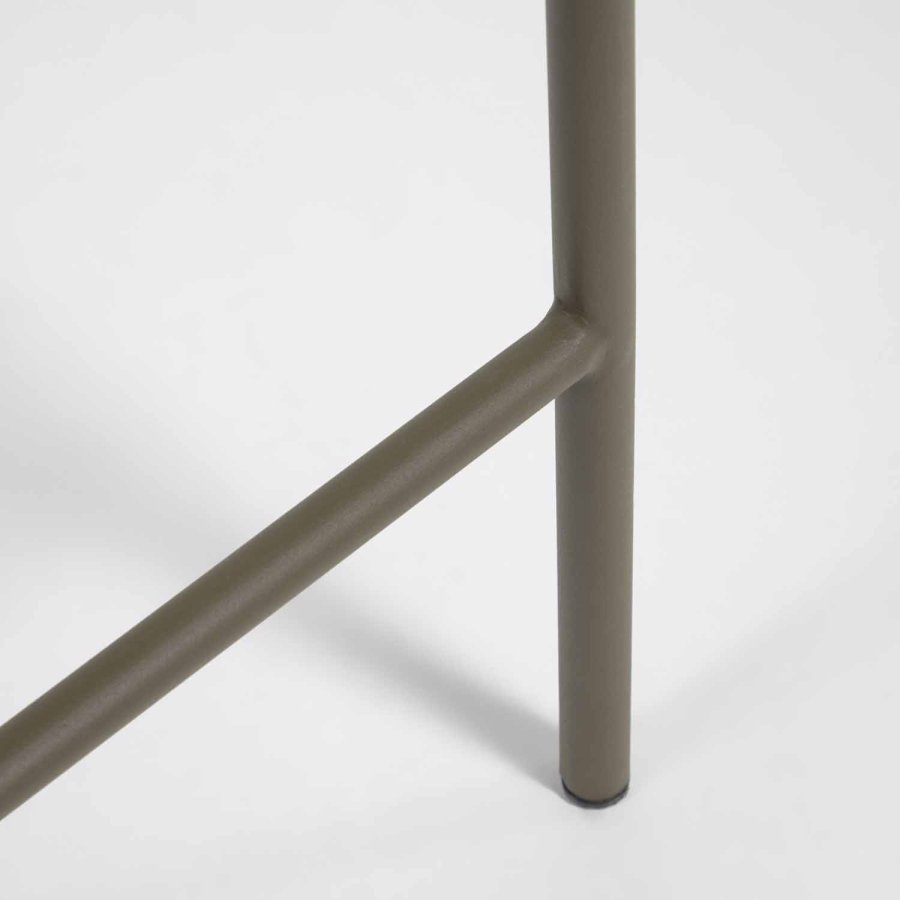 KAVE HOME Yanet barkrakk, m. ryggsttte - grnt tau og stl (H 85)