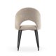 KAVE HOME Mael spisebordstol - beige stoff og sort stl