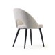 KAVE HOME Mael spisebordstol - beige stoff og sort stl