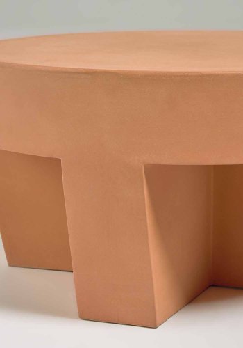 KAVE HOME Vilena hagebord, rundt - terrakotta (60)