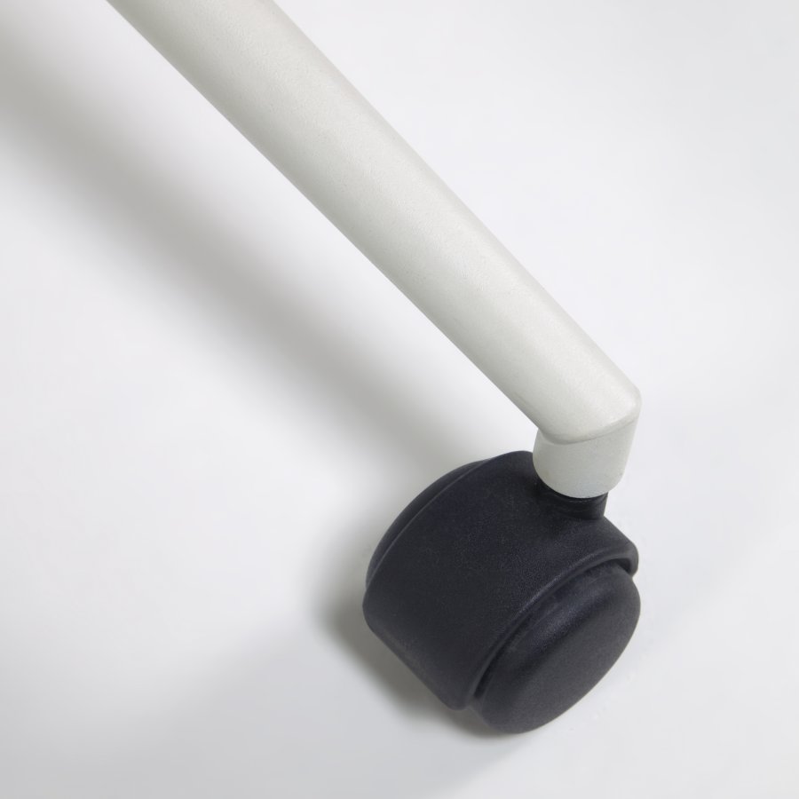 KAVE HOME Einara kontorstol, med armlener - lys gr stoff og polypropylen