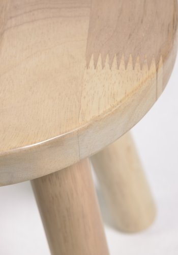 KAVE HOME Dilcia barnekrakk, rund - naturlig gummitre (H:31)