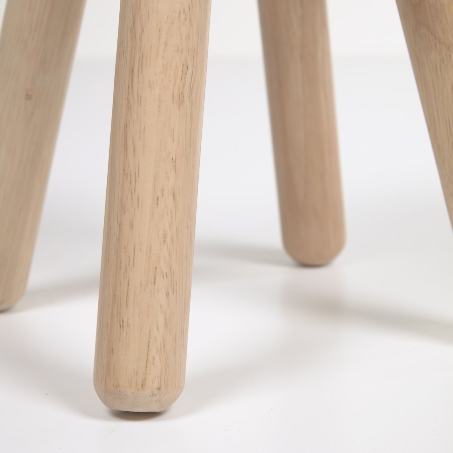 KAVE HOME Dilcia barnekrakk, rund - naturlig gummitre (H:31)