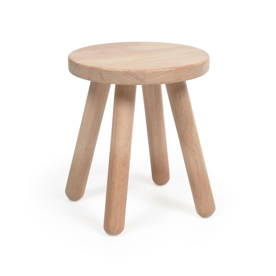 KAVE HOME Dilcia barnekrakk, rund - naturlig gummitre (H:31)