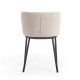 KAVE HOME Ciselia spisestuestol - beige chenillestoff og sort stl