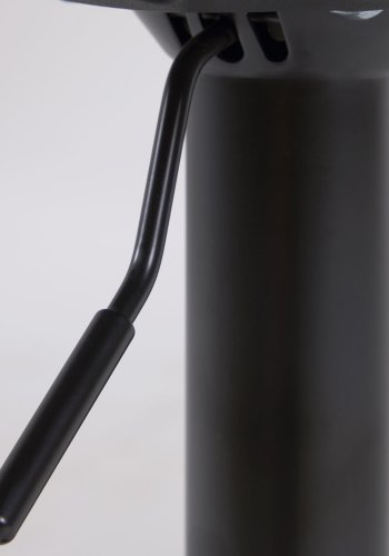 KAVE HOME Orlando-T barkrakk, m. ryggsttte og fotsttte - svart polypropylen/kunstskinn/stl