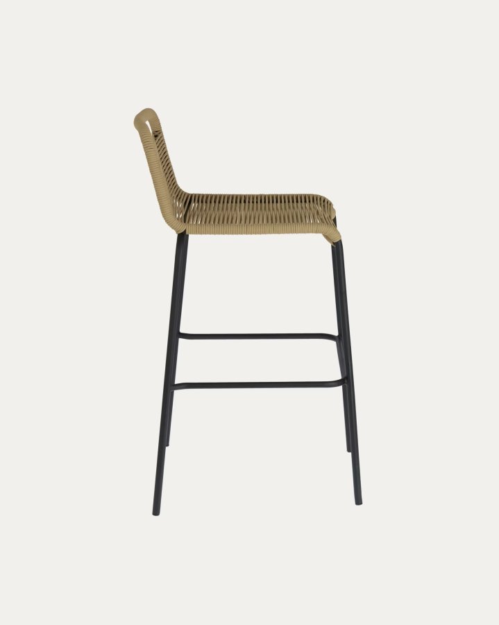 KAVE HOME Beige Glenville barkrakk for hagen, med ryggsttte og fotsttte - stl (100cm)