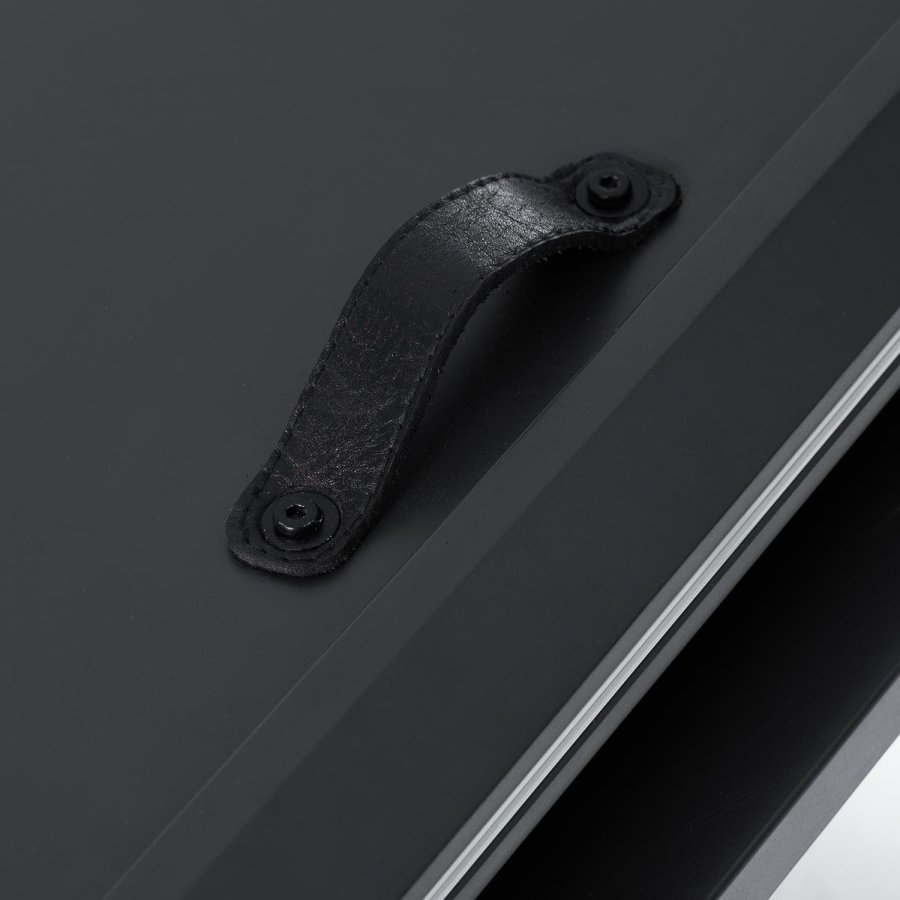 KAVE HOME Theone spisebord, med butterfly bordplate - hvit porselen/glass og grtt stl (160(210)x90) 