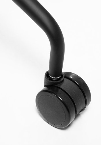 KAVE HOME Yvette kontorstol, med armlener - mrkegrtt stoff og sort stl