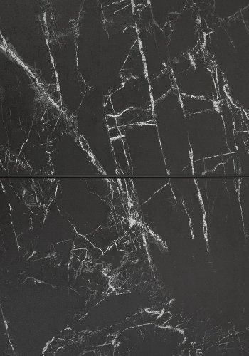 KAVE HOME Vashti spisebord, med butterfly bordplate - glass og grtt porselen og sort stl (120(160) 