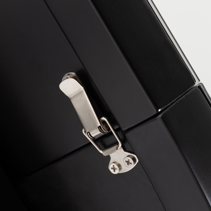 KAVE HOME Vashti spisebord, med butterfly bordplate - glass og grtt porselen og sort stl (120(160) 