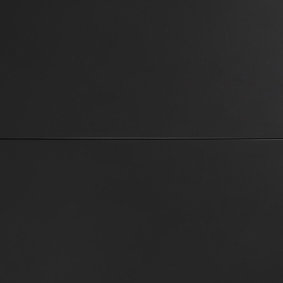 KAVE HOME Theone spisebord, med butterfly bordplate - klart glass og sort stl (160(210)x90)