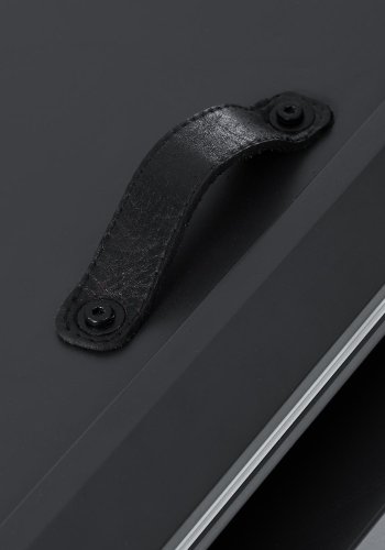 KAVE HOME Theone spisebord, med butterfly bordplate - klart glass og sort stl (160(210)x90)