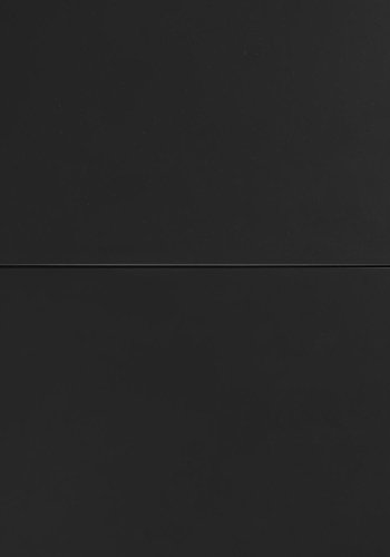 KAVE HOME Atminda spisebord, med uttrekk - klart glass og sort stl (160(210)x90) 
